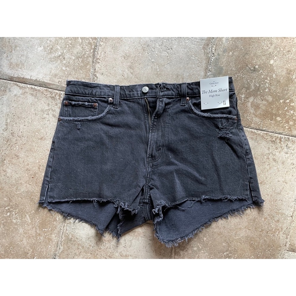 Abercrombie & Fitch Curve Love High Rise Mom Shorts